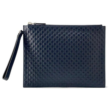 Load image into Gallery viewer, GUCCI MicroGuccissima Clutch Bag Navy544477 Leather
