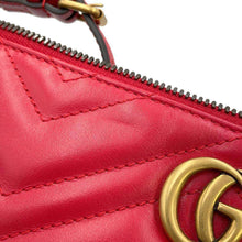 Load image into Gallery viewer, GUCCI GG MarmontShoulder Bag Red739166 Leather
