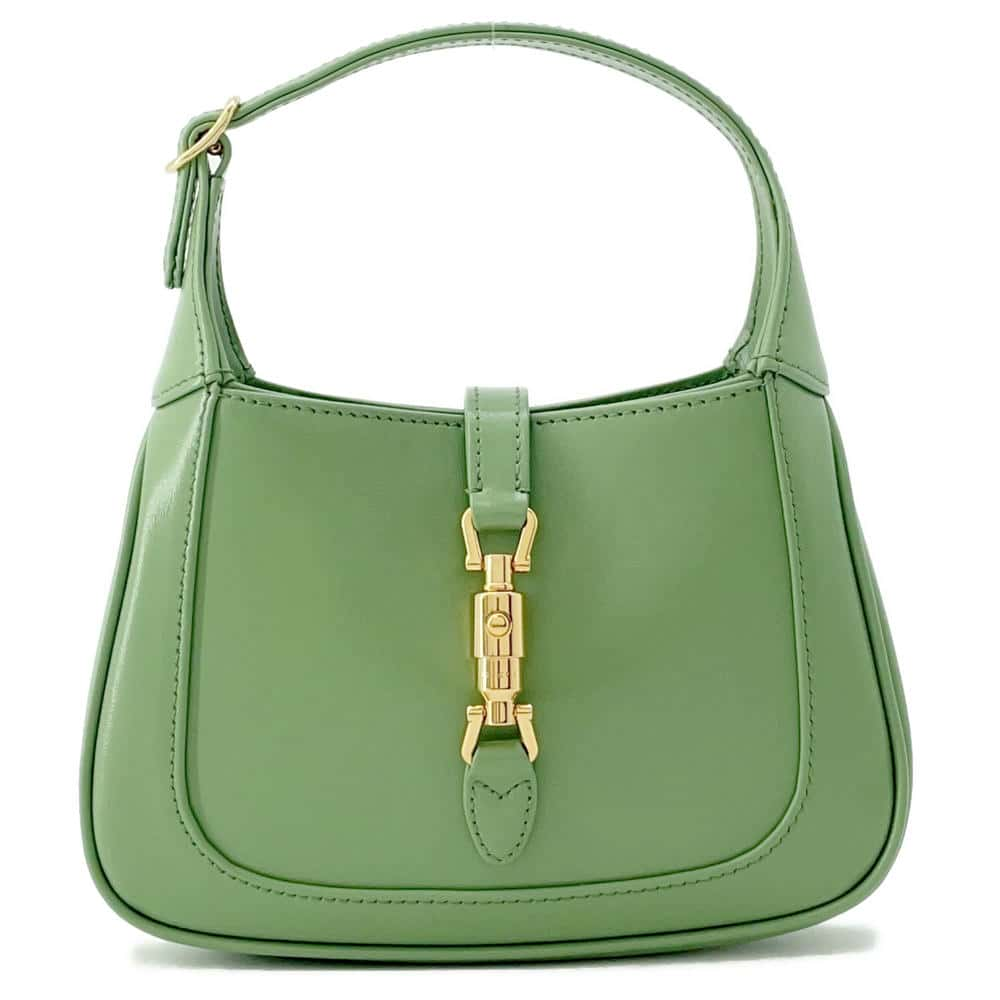 GUCCI Jackie1961 Mini Bag Green637091 Leather