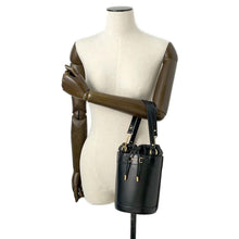 将图像加载到图库查看器中，GUCCI Horsebit1955 Bucket Bag Black637115 Leather
