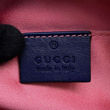 将图像加载到图库查看器中，GUCCI GG Marmont Crossbody Bag Blue476434 Velour
