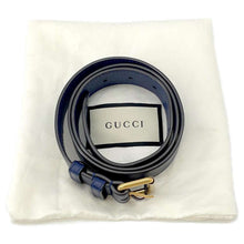 将图像加载到图库查看器中，GUCCI GG Marmont Crossbody Bag Blue476434 Velour
