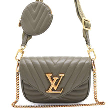 Load image into Gallery viewer, LOUIS VUITTON Multi Pochette New Wave GreenKhakiM22706 Leather
