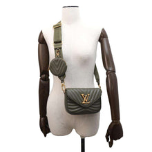 Load image into Gallery viewer, LOUIS VUITTON Multi Pochette New Wave GreenKhakiM22706 Leather
