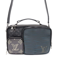 将图像加载到图库查看器中，LOUIS VUITTON Messenger multi-pocket NoirM45457 Monogram Eclipse Leather
