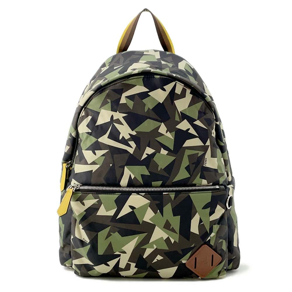 FENDI Bugs Backpack Camouflage Green7VZ042 Nylon