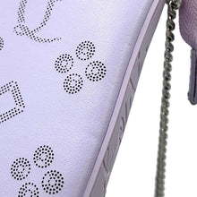 Load image into Gallery viewer, Christian Louboutin Rubira Zip-up ChainClutch Bag Purple3225038 Leather
