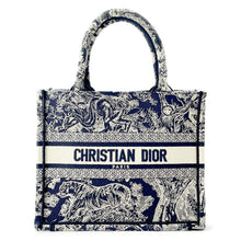 Load image into Gallery viewer, Dior Book Tote Reverse Toile de Jouy NavyM1265ZRGO Canvas Size Small
