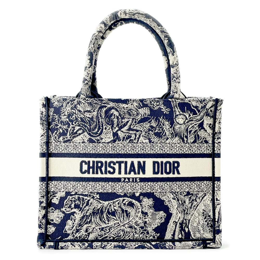 Dior Book Tote Reverse Toile de Jouy NavyM1265ZRGO Canvas Size Small