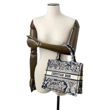 Load image into Gallery viewer, Dior Book Tote Reverse Toile de Jouy NavyM1265ZRGO Canvas Size Small
