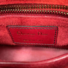 将图像加载到图库查看器中，Dior Lady Dior Cannage Studded Sapple Satchel Bag 2017 Red Leather Size Mini
