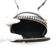 Load image into Gallery viewer, Dior CD Signature Oval Camera Bag White/BlackS2201UZMF Canvas Calf Leather
