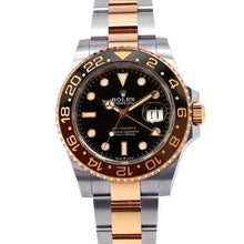 将图像加载到图库查看器中，ROLEX GMT MasterⅡ W40mm Stainless Steel K18PG Black Dial126711CHNR
