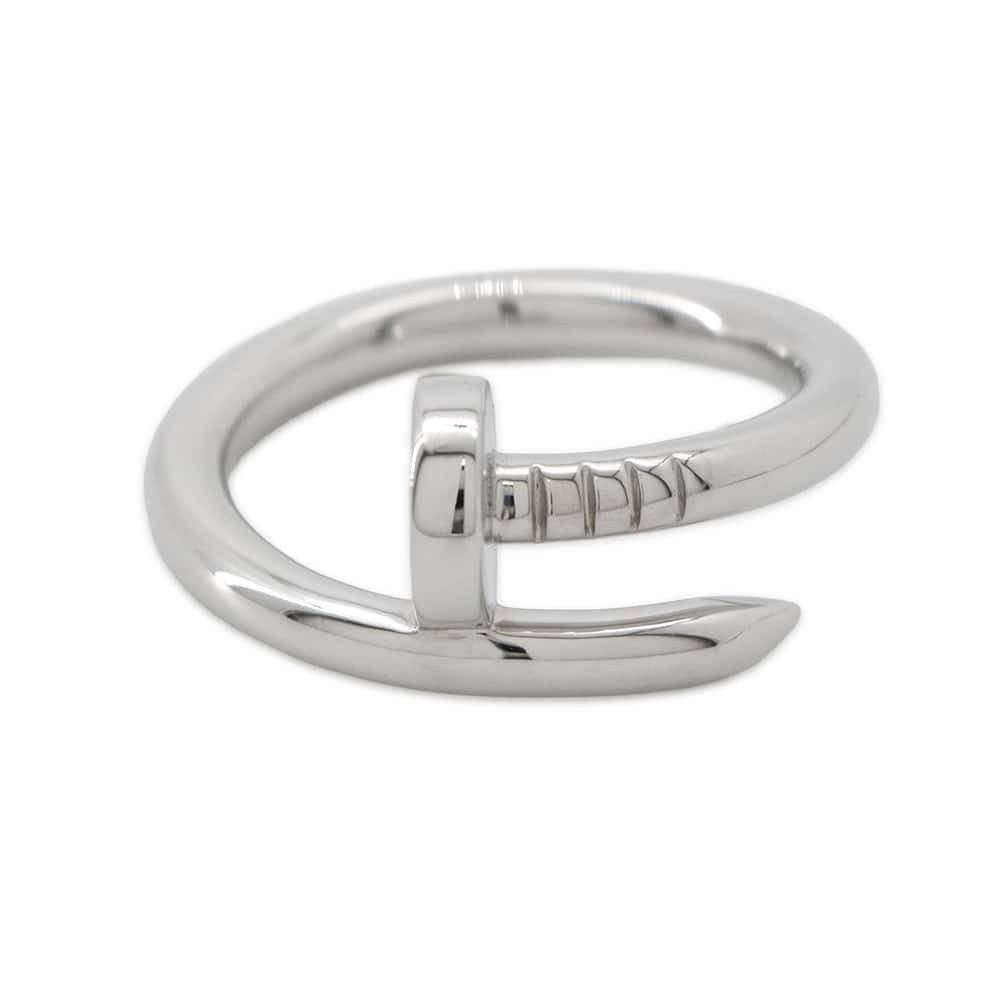 CARTIER Juste un Clou Ring Size 54/#14B4099200 18K White Gold