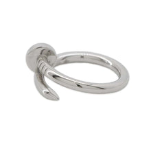 将图像加载到图库查看器中，CARTIER Juste un Clou Ring Size 54/#14B4099200 18K White Gold
