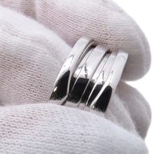 将图像加载到图库查看器中，BVLGARI B-zero1 Ring 2 bands Size 53/#13 18K White Gold
