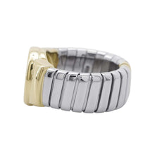 将图像加载到图库查看器中，BVLGARI BVLGARI Tugabogas Ring Size Approximately 8th Stainless Steel K18YG
