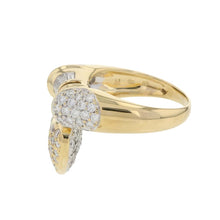 Load image into Gallery viewer, Ponte Vecchio diamond heart ring Size Approximately No. 12 K18YG K18WG
