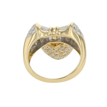 Load image into Gallery viewer, Ponte Vecchio diamond heart ring Size Approximately No. 12 K18YG K18WG
