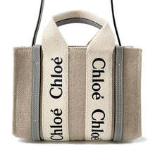 将图像加载到图库查看器中，Chloe Woody 2wayShoulder Beige/GrayCHC22AS397I26 Canvas Size Mini
