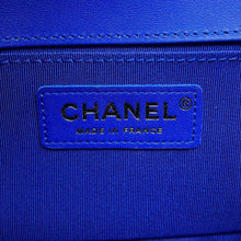 Load image into Gallery viewer, CHANEL Chevron Boy Chanel ChainShoulder BlueA67085 Lambskin Size 20
