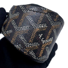 将图像加载到图库查看器中，GOYARD Bulls Drawstring BagCoin purse Black PVC Coated Canvas/Leather
