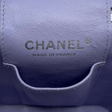 Load image into Gallery viewer, CHANEL Matelasse 2WAY Vanity Shoulder Bag PurpleAS2362 Caviar Leather
