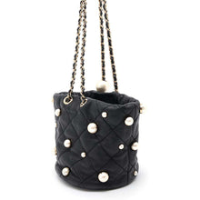 Load image into Gallery viewer, CHANEL Matelasse Pearl Shoulder Bag BlackAS2518 Lambskin
