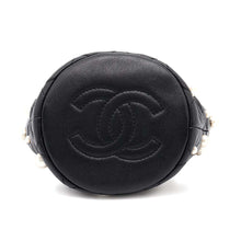 将图像加载到图库查看器中，CHANEL Matelasse Pearl Shoulder Bag BlackAS2518 Lambskin
