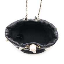 将图像加载到图库查看器中，CHANEL Matelasse Pearl Shoulder Bag BlackAS2518 Lambskin
