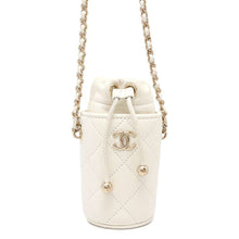 Load image into Gallery viewer, CHANEL Matelasse ChainShoulder Pouch White Lambskin
