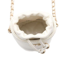 Load image into Gallery viewer, CHANEL Matelasse ChainShoulder Pouch White Lambskin
