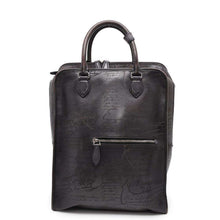 将图像加载到图库查看器中，Berluti Premier Jules Backpack BlackPREMIER_JOUR-V2 Leather
