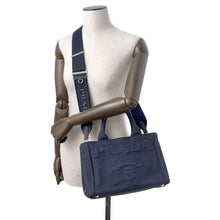 将图像加载到图库查看器中，PRADA Canapa 2WAY Tote Bag Navy1BG439 Canvas
