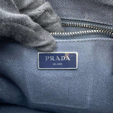 将图像加载到图库查看器中，PRADA Canapa 2WAY Tote Bag Navy1BG439 Canvas
