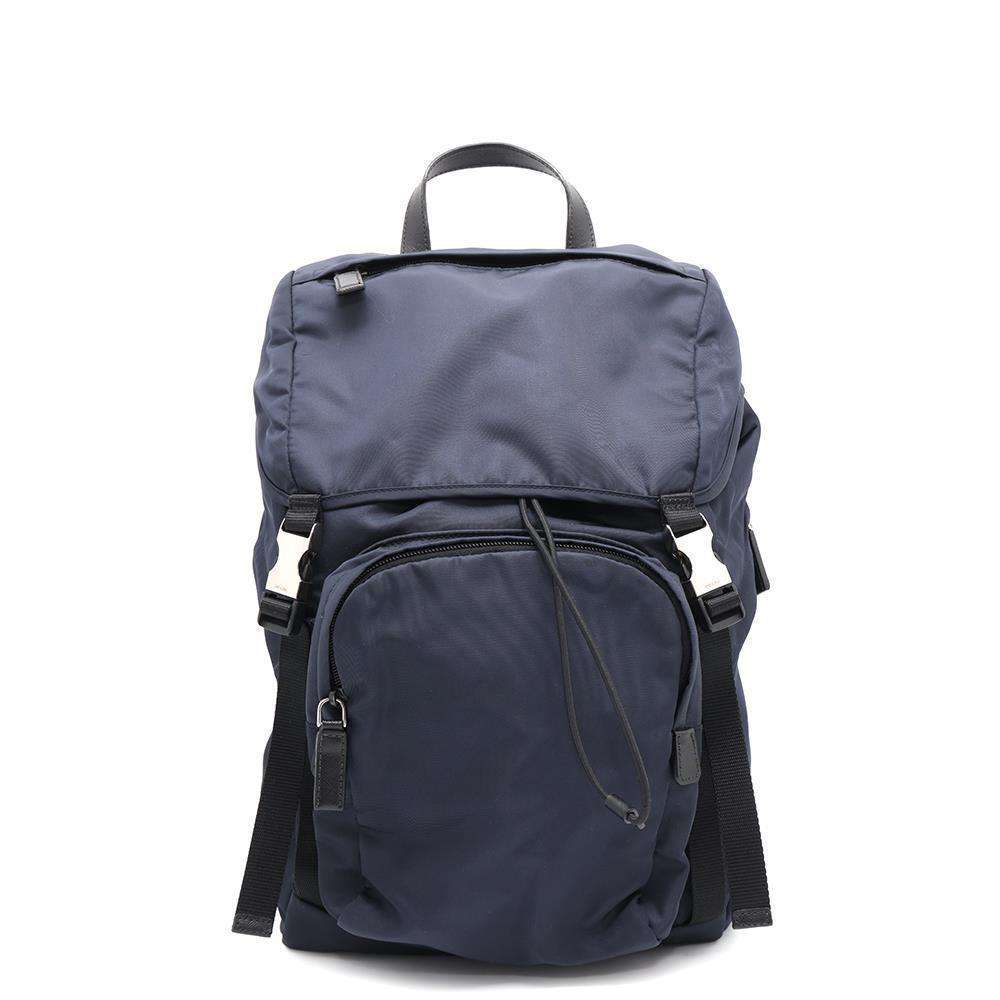 PRADA Backpack Navy2VZ135 Nylon