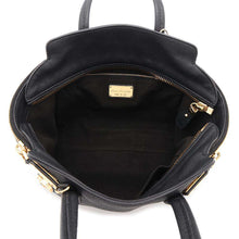 将图像加载到图库查看器中，Ferragamo Gancini 2WAY Handbag Black Leather
