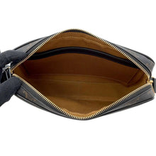 Load image into Gallery viewer, CELINE Triomphe logo messenger bag Black194502 PVC Leather Size Medium
