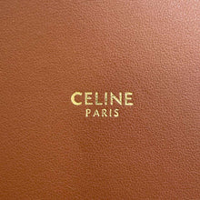 将图像加载到图库查看器中，CELINE Teen 16 Bucket Shoulder Bag Brown197573CR4.04LU Leather
