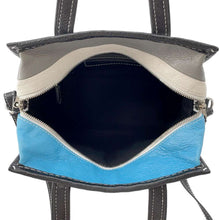 Load image into Gallery viewer, BALENCIAGA Bazar Shopper Blue/Black452458 Leather Size XS
