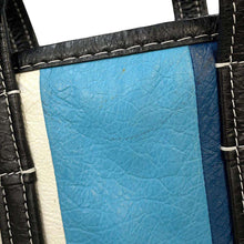 Load image into Gallery viewer, BALENCIAGA Bazar Shopper Blue/Black452458 Leather Size XS
