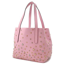 Load image into Gallery viewer, JIMMY CHOO Sophia Star Studded Tote Bag Pink Leather Size S
