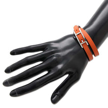 Load image into Gallery viewer, HERMES Double Tour API 2 Bracelet Size T5 Orange/Gold Swift Leather
