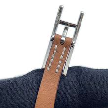 Load image into Gallery viewer, HERMES Double Tour API 2 Bracelet Size T5 Orange/Gold Swift Leather
