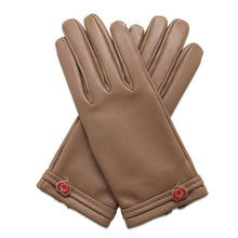 将图像加载到图库查看器中，HERMES Dream Love Gloves Size 7 Etoupe Lambskin
