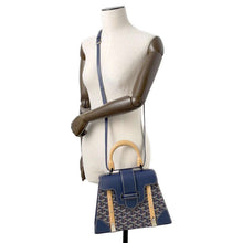 Load image into Gallery viewer, GOYARD Saigon Navy BlueSAIGOBPMLTY12CL12P PVC Leather Wood Size PM
