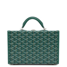 Load image into Gallery viewer, GOYARD Grand Hotel Trunk Bag GreenGHOTELPMLTY09CL09P PVC Coated Canvas Leather
