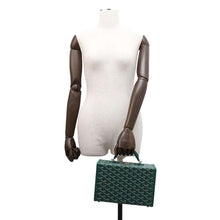 Load image into Gallery viewer, GOYARD Grand Hotel Trunk Bag GreenGHOTELPMLTY09CL09P PVC Coated Canvas Leather
