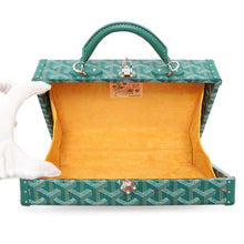 Load image into Gallery viewer, GOYARD Grand Hotel Trunk Bag GreenGHOTELPMLTY09CL09P PVC Coated Canvas Leather
