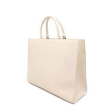 将图像加载到图库查看器中，BVLGARI Infiniteum 2way Tote Bag Ivory Leather
